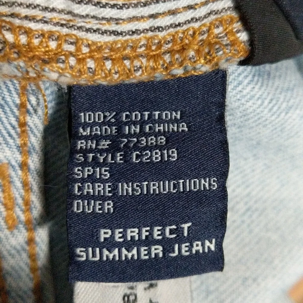 Madewell The perfect summer C2819 Light wash high rise mom cotton jean size 27